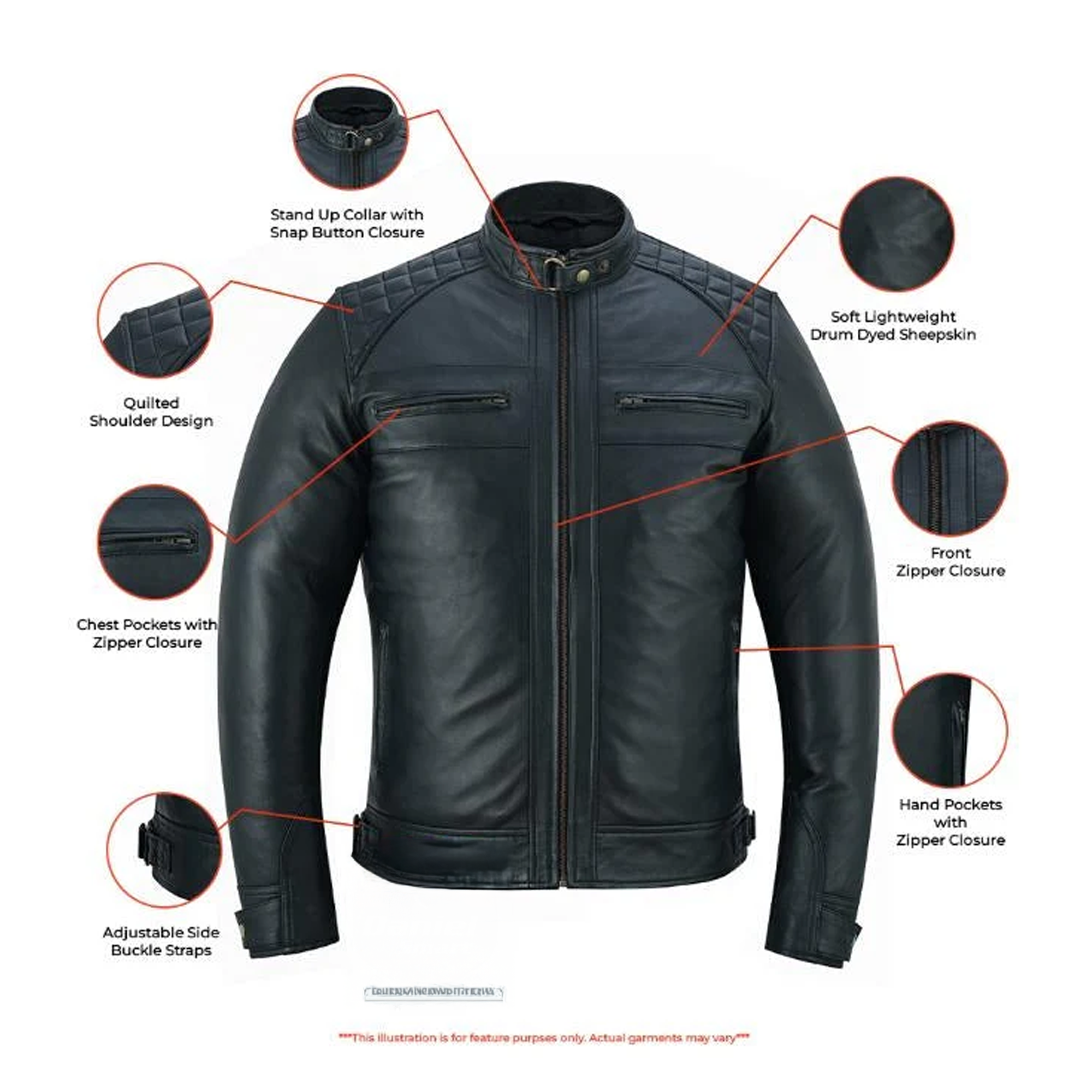 Luxorv Men’s Faux Leather Jacket