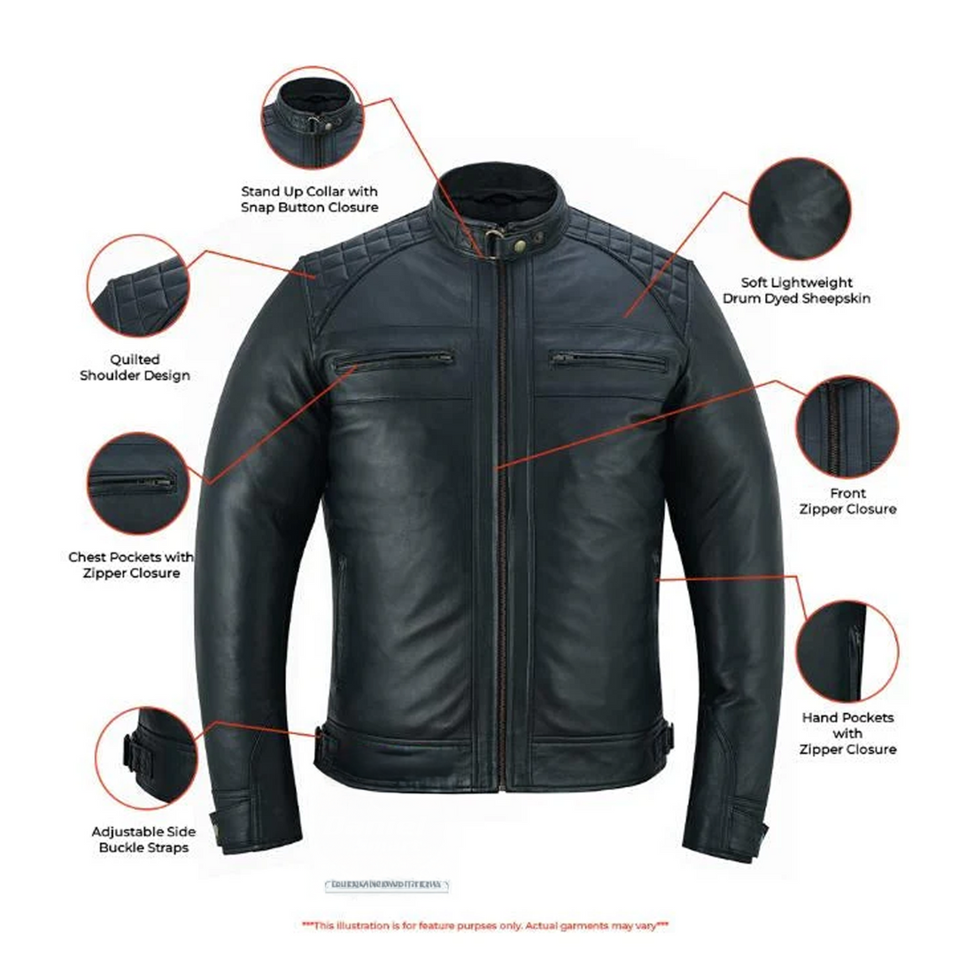 Luxorv Men’s Faux Leather Jacket