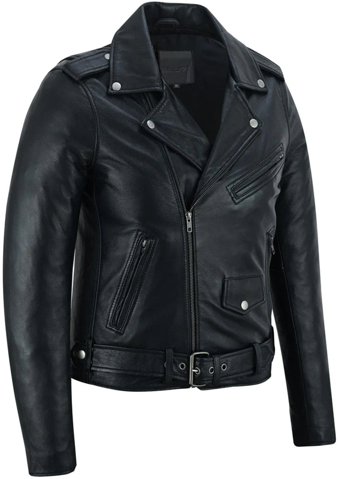 Shethorn Women's Black Leather Jacket