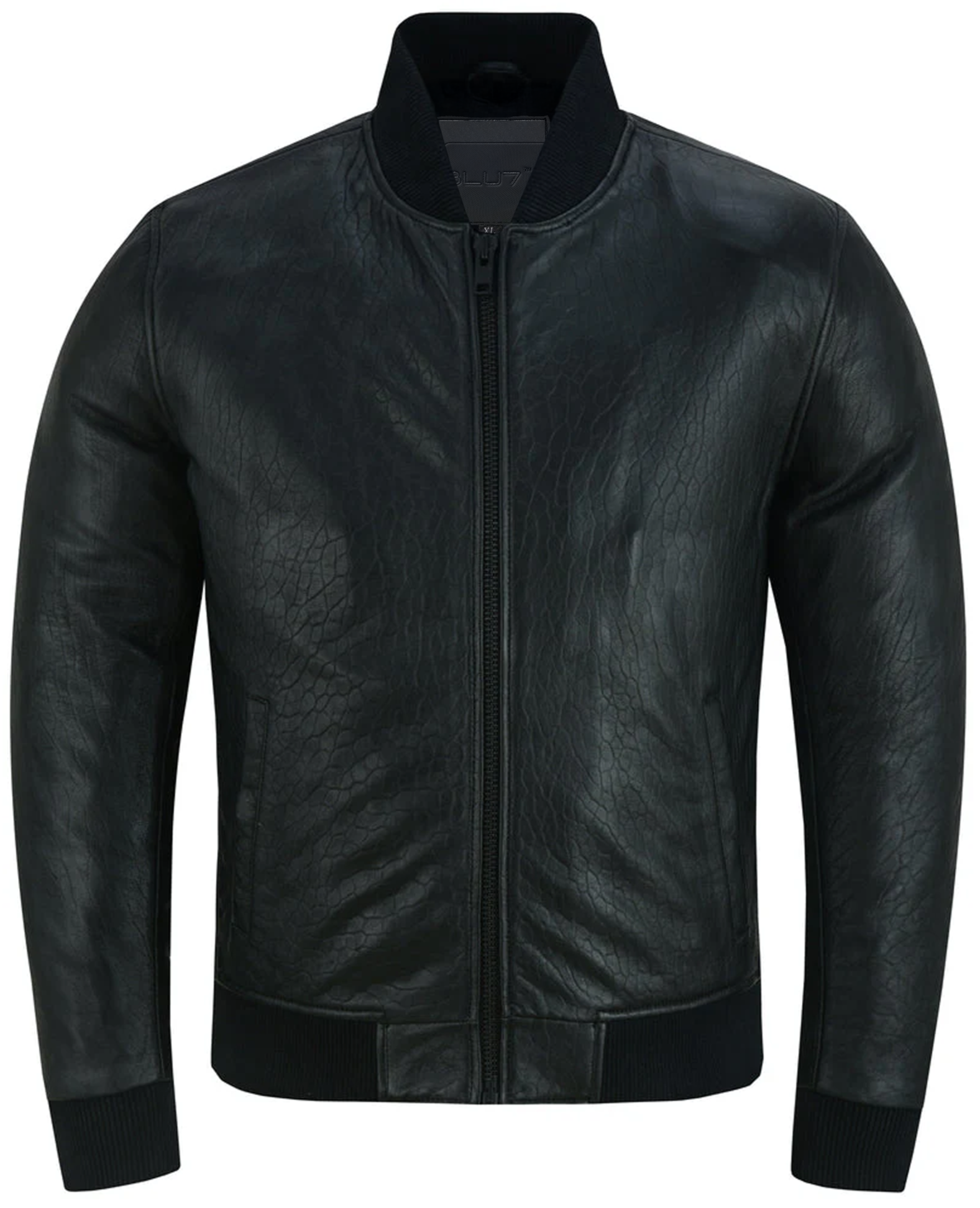 Aerie Men's Leather Bomber Jacket