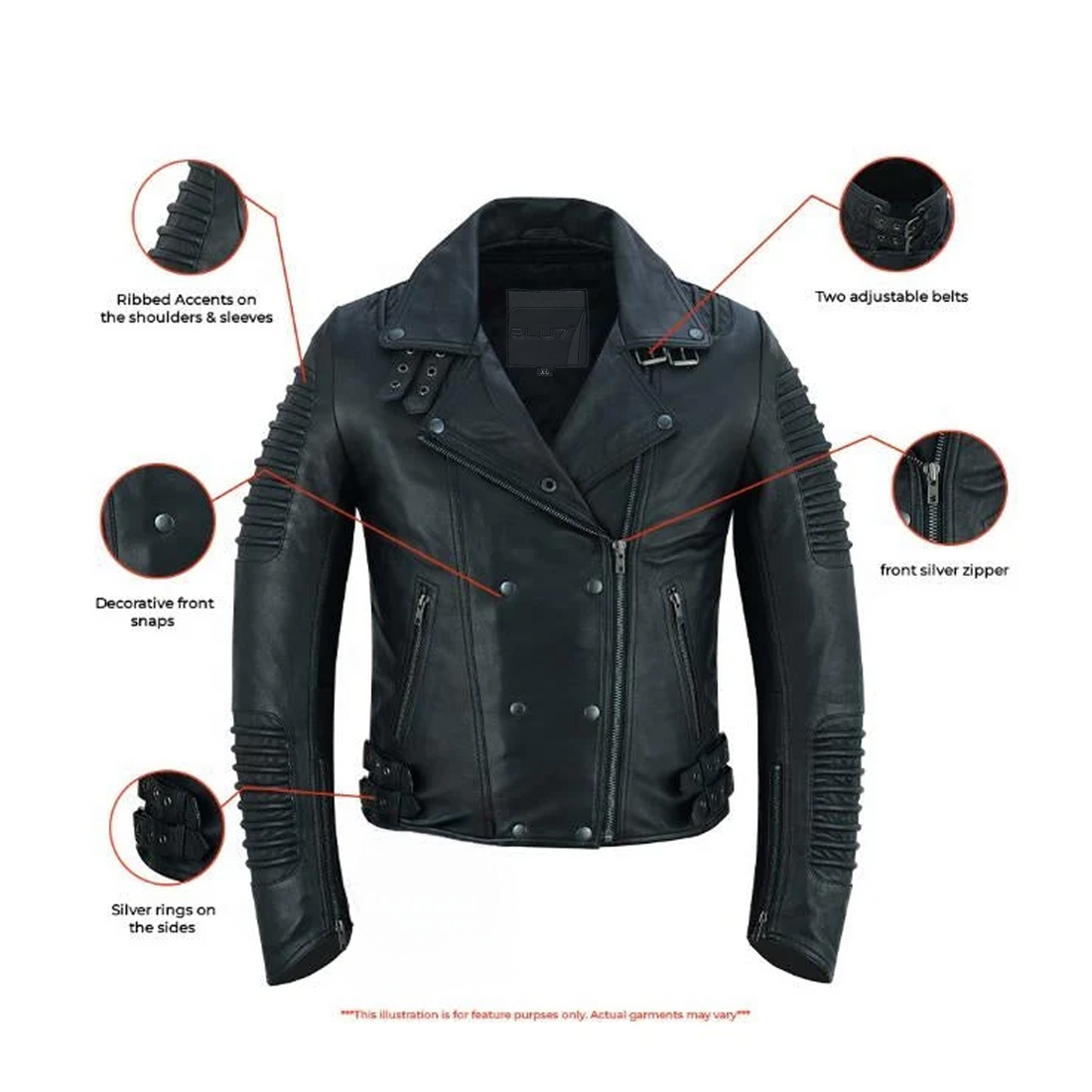 Riboria Women’s Leather Jacket