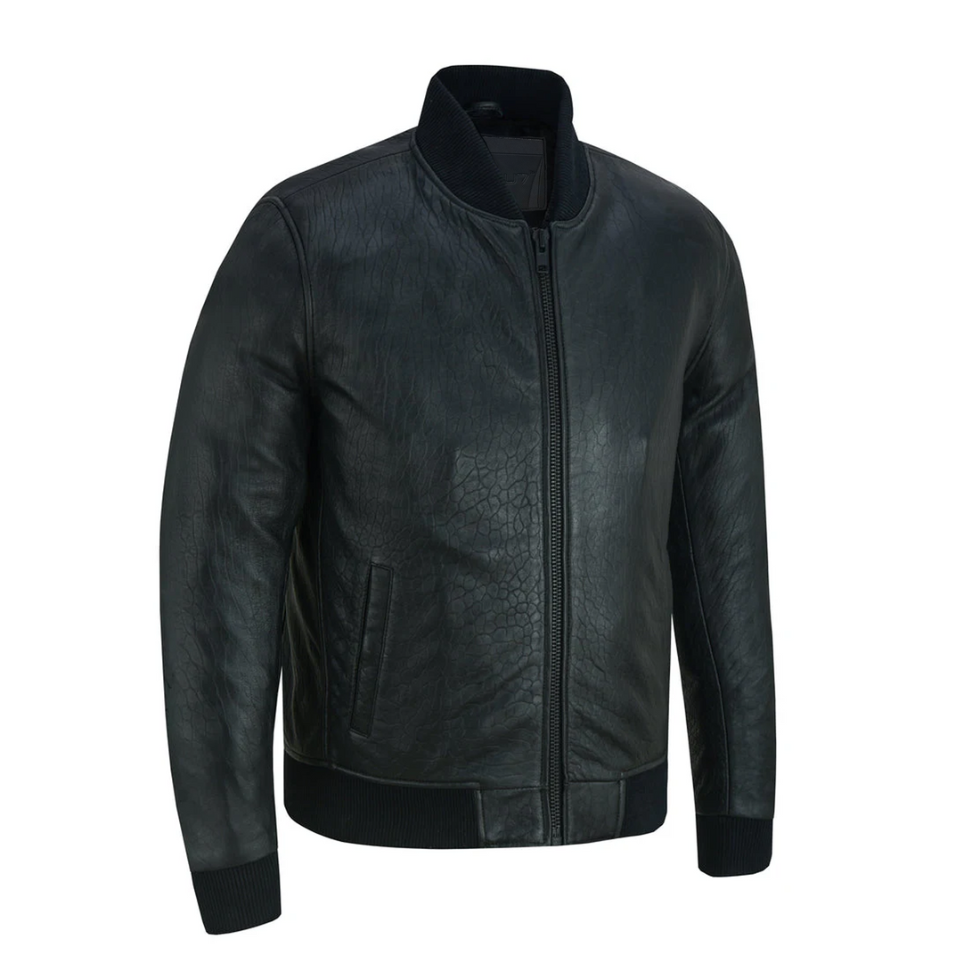 Aerie Men's Leather Bomber Jacket