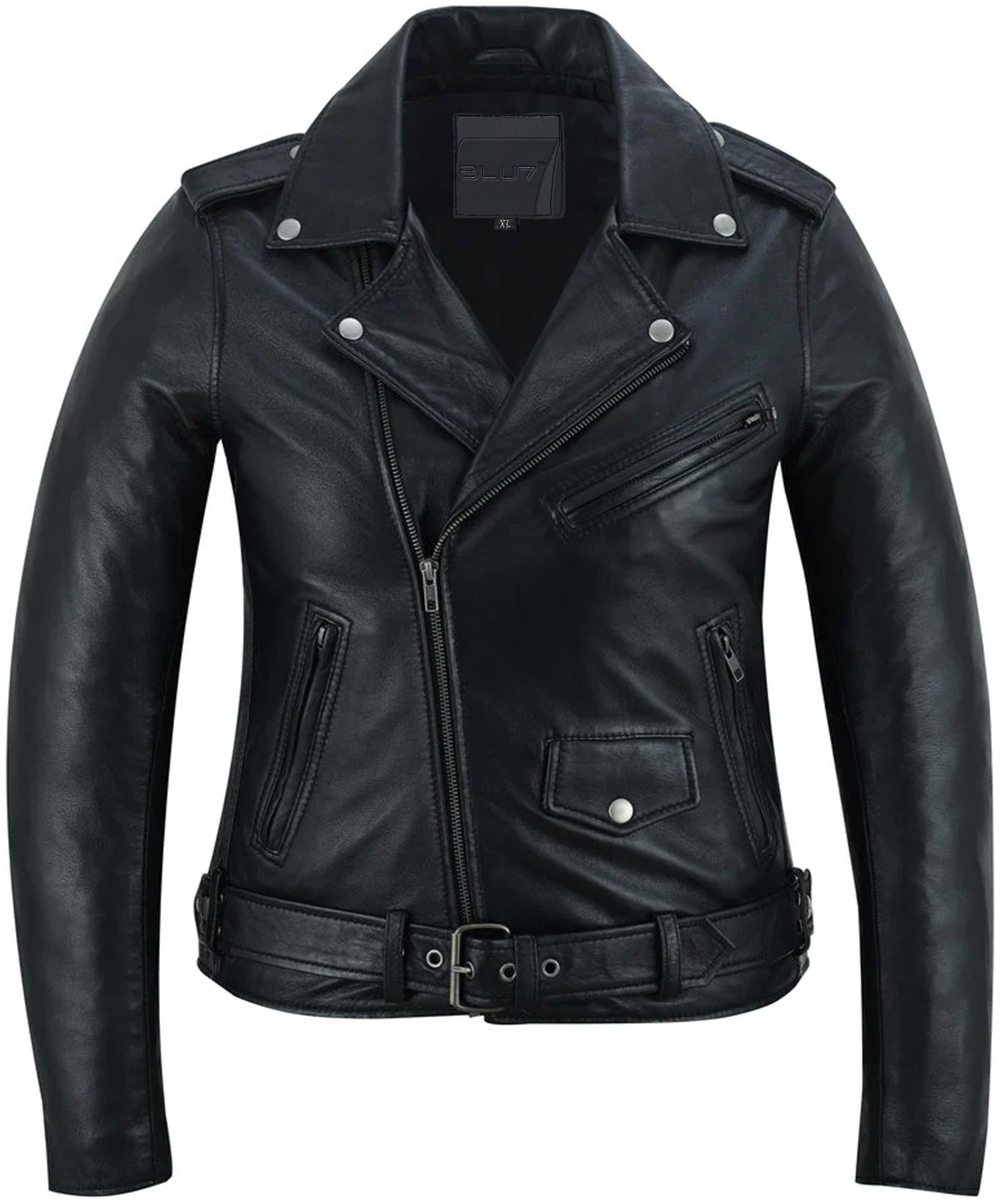 Shethorn Women's Black Leather Jacket
