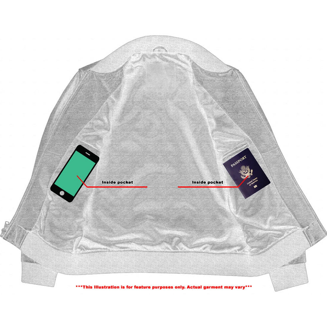 Aerie Men's Leather Bomber Jacket