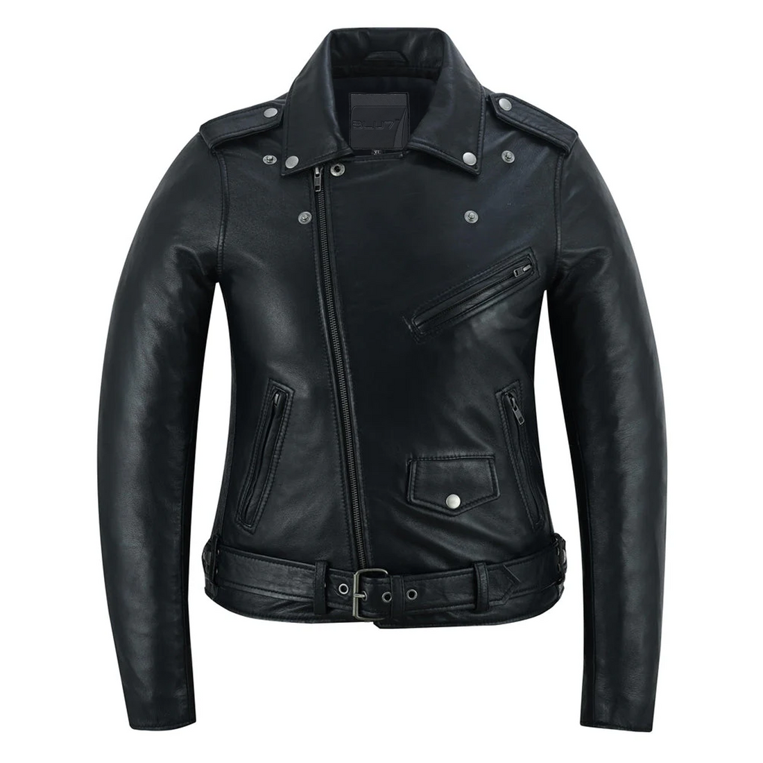 Shethorn Women's Black Leather Jacket