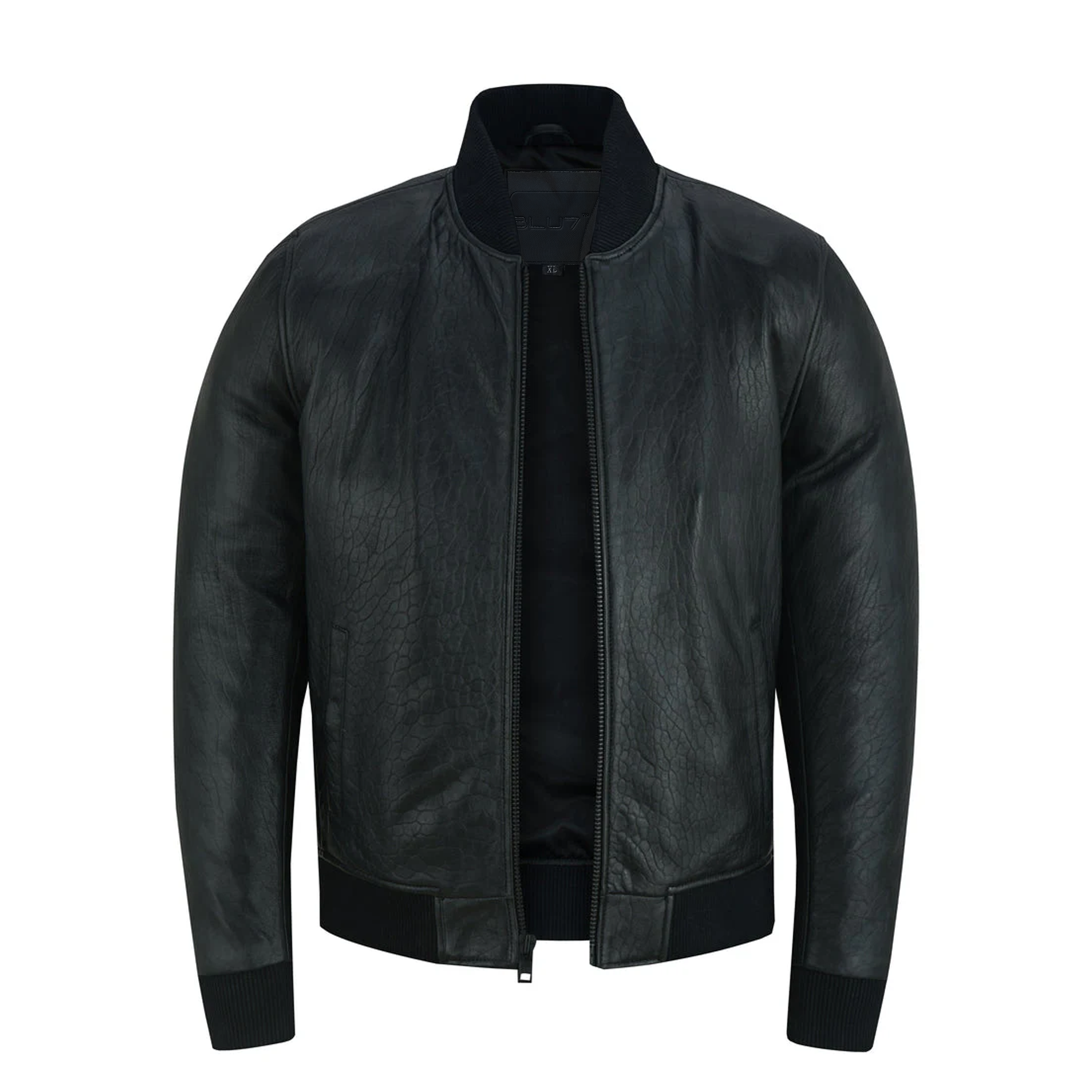 Aerie Men's Leather Bomber Jacket