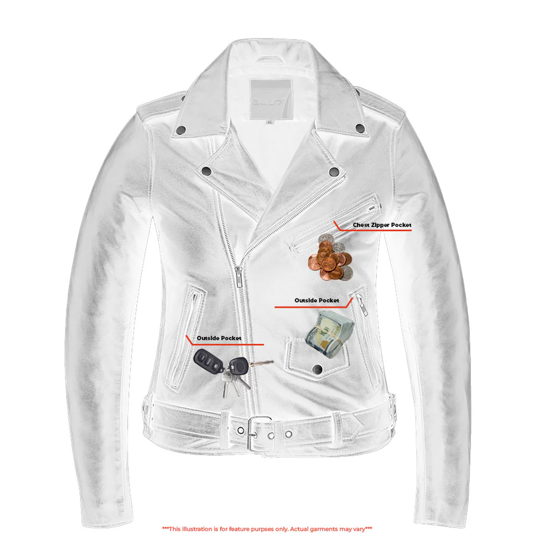 Shethorn Women's Black Leather Jacket