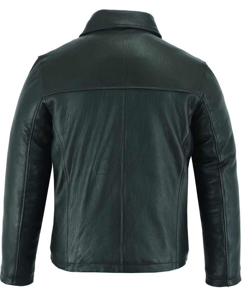 Aero Racer - Men's Lambskin Leather Jacket-Mens Leather Motorcycle Jackets-Daniel Smart Mfg - Retail