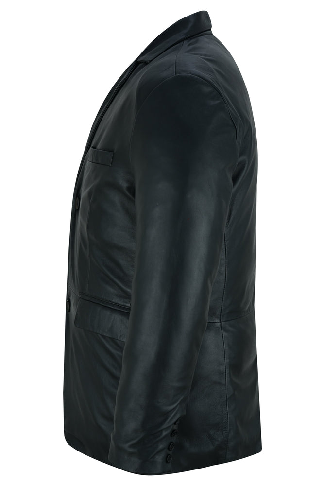 Breeze Rider - Men's Leather Blazer-Mens Leather Motorcycle Jackets-Daniel Smart Mfg - Retail