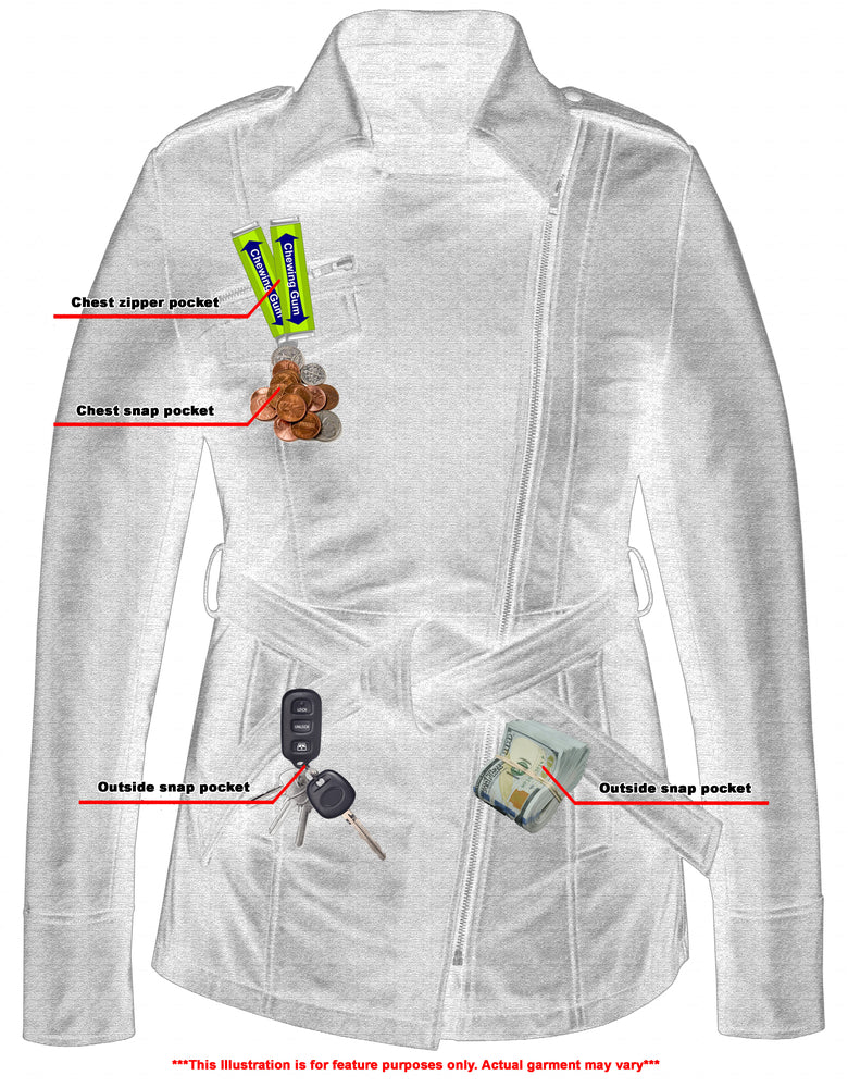 Dark Ivy - Women's Leather Jacket-Womens Leather Motorcycle Jackets-Daniel Smart Mfg - Retail