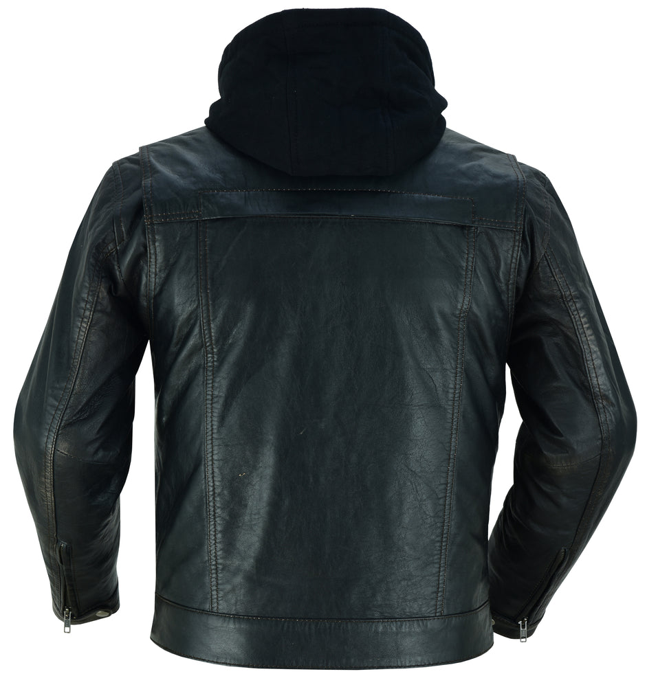 Gladius - Men's Leather Fashion Jacket-Mens Leather Motorcycle Jackets-Daniel Smart Mfg - Retail