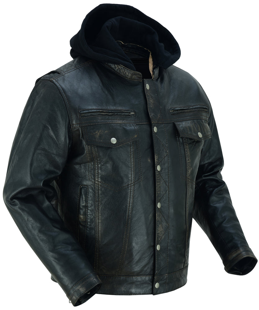Gladius - Men's Leather Fashion Jacket-Mens Leather Motorcycle Jackets-Daniel Smart Mfg - Retail