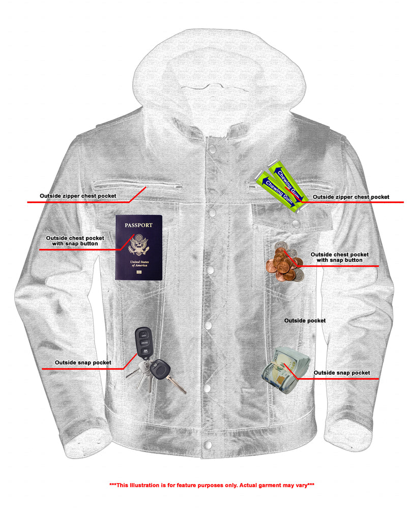 Gladius - Men's Leather Fashion Jacket-Mens Leather Motorcycle Jackets-Daniel Smart Mfg - Retail