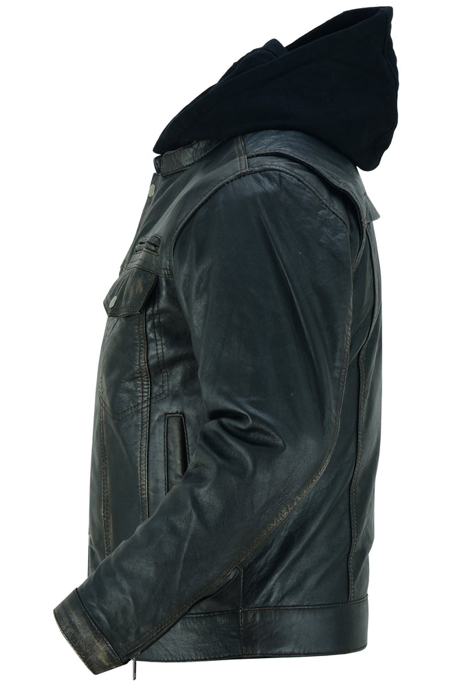 Gladius - Men's Leather Fashion Jacket-Mens Leather Motorcycle Jackets-Daniel Smart Mfg - Retail