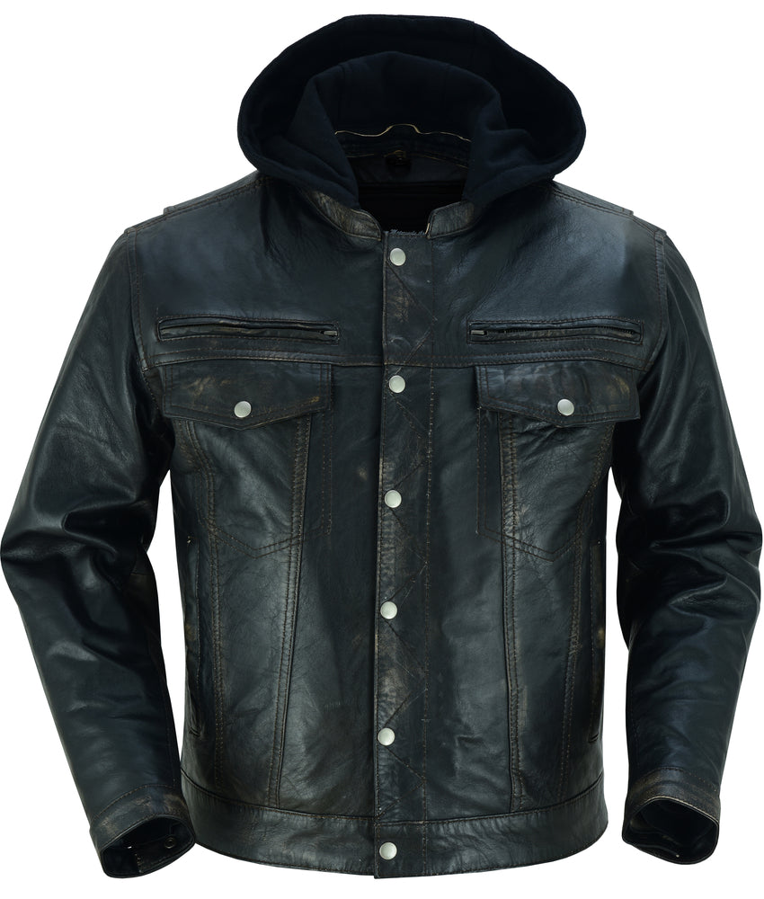Gladius - Men's Leather Fashion Jacket-Mens Leather Motorcycle Jackets-Daniel Smart Mfg - Retail