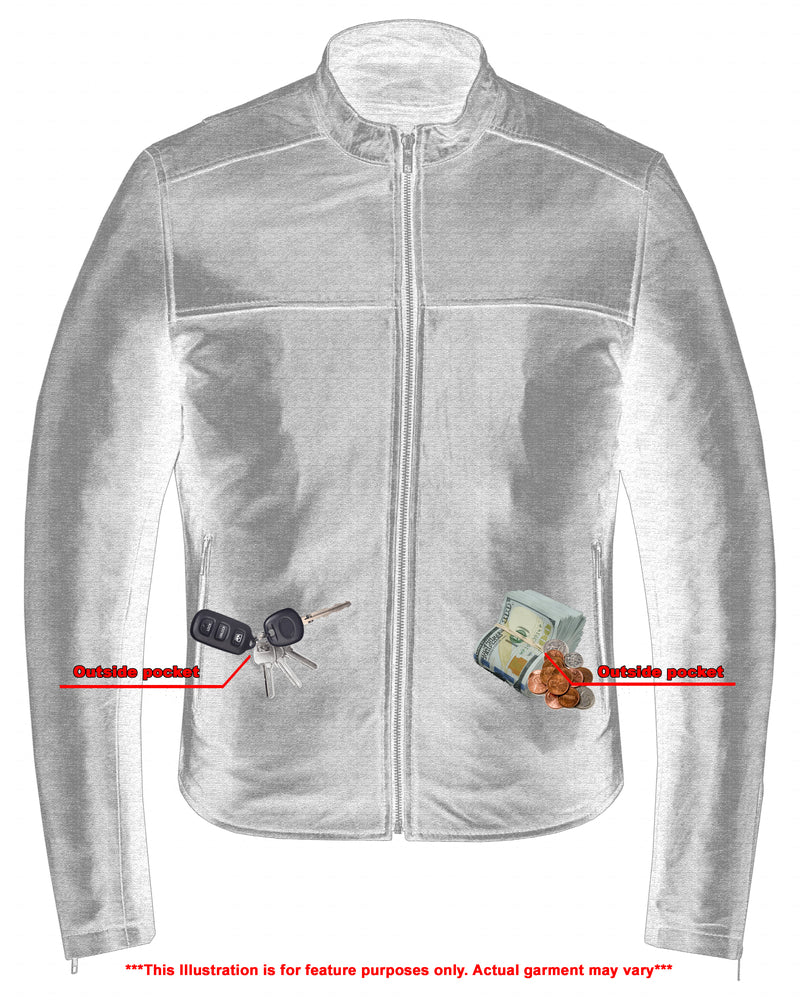 Gripster - Men's Leather Fashion Jacket-Mens Leather Motorcycle Jackets-Daniel Smart Mfg - Retail