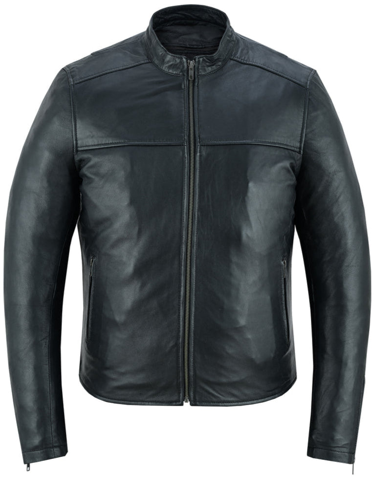 Gripster - Men's Leather Fashion Jacket-Mens Leather Motorcycle Jackets-Daniel Smart Mfg - Retail