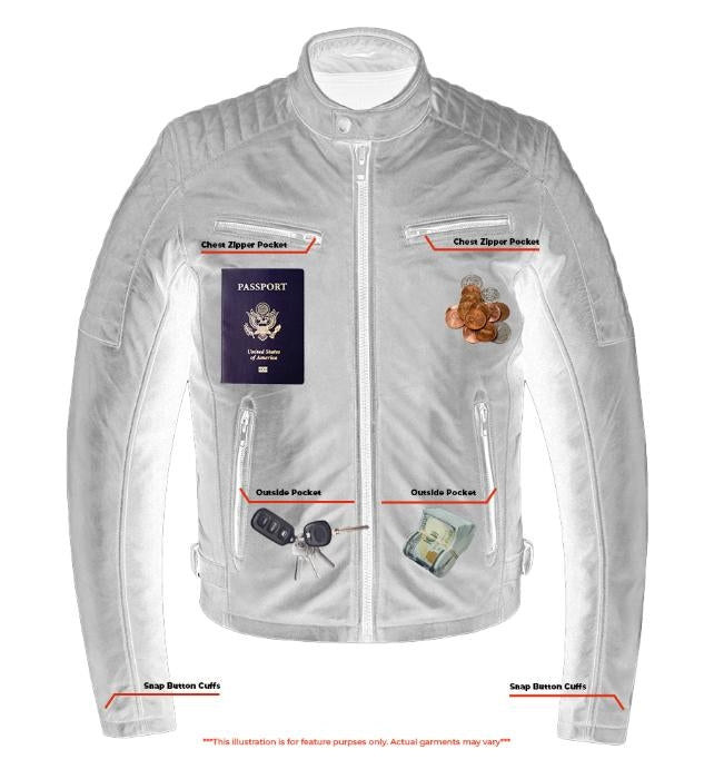 Stewart - Men's Leather Fashion Jacket-Mens Leather Motorcycle Jackets-Daniel Smart Mfg - Retail